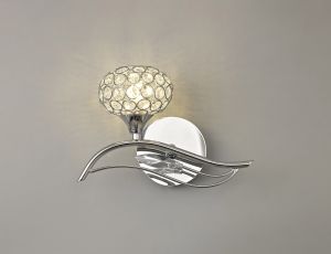 Leimo Wall Lamp Switched 1 Light G9 Left Polished Chrome/Crystal