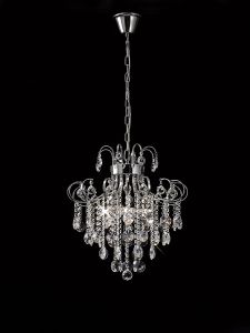 Rosina 48cm Pendant 6 Light G9 Polished Chrome/Crystal