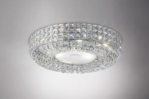 Enya Flush Ceiling 6 Light G9 Polished Chrome/Crystal