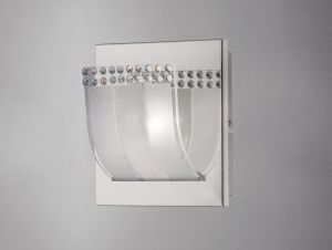 Charis Wall Lamp 1 Light G9 Polished Chrome/Glass/Crystal