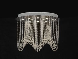 Camilla Ceiling Oval 10 Light GU10 Polished Chrome/Crystal