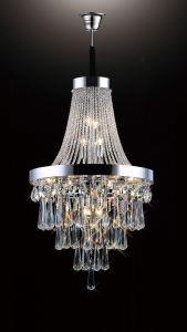 Sophia 60cm Pendant 13 Light E14 Polished Chrome/Crystal Item Weight: 18.9kg