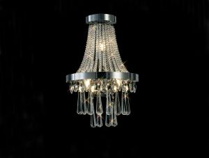 Sophia Wall Lamp 3 Light E14 Polished Chrome/Crystal