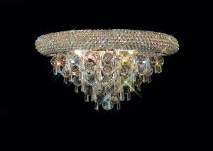 Alexandra Wall Lamp Medium 3 Light E14 Polished Chrome/Crystal