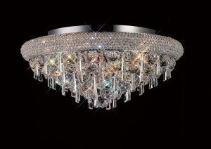 Alexandra Ceiling 7 Light E14 Polished Chrome/Crystal