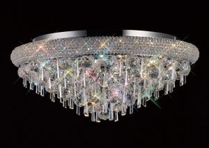 Alexandra 60cm Ceiling 9 Light E14 Polished Chrome/Crystal