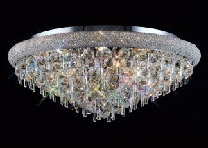 Alexandra 77cm Ceiling 16 Light E14 Polished Chrome/Crystal Item Weight: 24.1kg