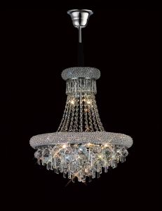 Alexandra 50cm Pendant 9 Light E14 Polished Chrome/Crystal