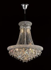 Alexandra 59cm Pendant 13 Light E14 Polished Chrome/Crystal Item Weight: 18.2kg