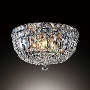 Georgina 25cm Flush Ceiling 3 Light G9 Polished Chrome/Crystal