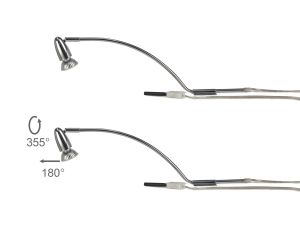 Lex (Set Of 2) Over Cabinet 1 Light GU10 With Adjustable Head And 1m Cable Polished Chrome