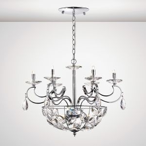 Galilea 65cm Pendant 6+3 Light G9 Polished Chrome/Crystal