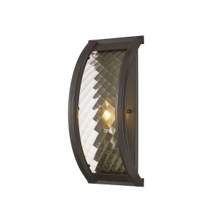Asia Wall Lamp 1 Light E14 Oiled Bronze/Clear Glass