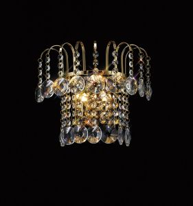 Rosina Wall Lamp Switched 2 Light G9 French Gold/Crystal