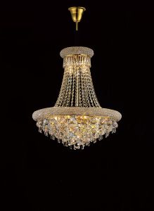 Alexandra 59cm Pendant 13 Light E14 Gold/Crystal Item Weight: 18.2kg