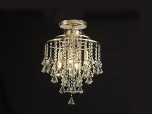 Inina Ceiling 4 Light E14 French Gold/Crystal