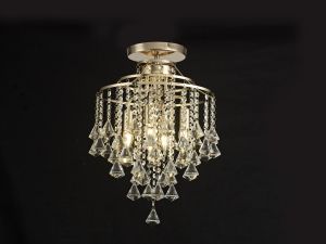 Inina 40cm Ceiling 4 Light E14 French Gold/Crystal