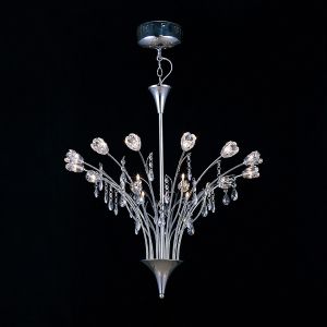 Bouquet 66cm Pendant 18 Light G4 Polished Chrome/Crystal, NOT LED/CFL Compatible