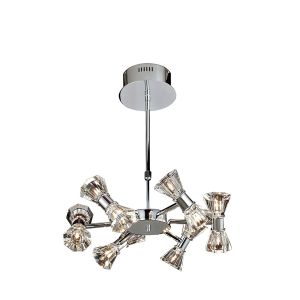 Elisa Pendant Round 12 Light G4 Polished Chrome, NOT LED/CFL Compatible