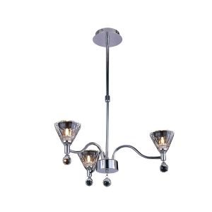 Neptune 52cm Pendant Round 3 Light G9 Polished Chrome