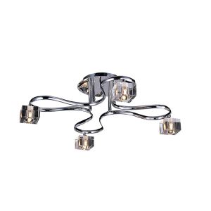 Sisco Semi Flush Round 4 Light G9 Polished Chrome