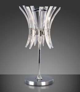 Sinclair Crystal Table Lamp 4 Light G9 Polished Chrome