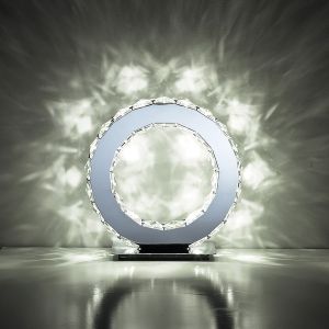 Galaxy Table Round 10W LED 6000K Polished Chrome/Crystal