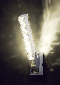 Galaxy Vertical Wall Lamp 3W LED 4000K Polished Chrome/Crystal