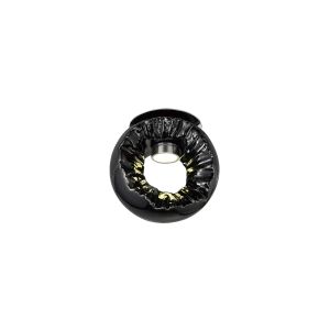 Salvio 12cm Ceramic Ceiling Round Sculpture 1 x 3W LED 4200K Chrome/Black, Cut Out: 60mm, 3yrs Warranty