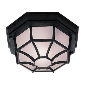 Outdoor & Porch - Black Flush Light