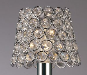 Clip On Crystal Ring Shade Polished Chrome