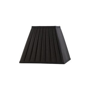 Leela Square Pleated Fabric Shade Black 138/250mm x 206mm