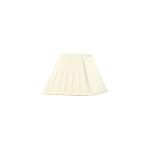 Leela Square Pleated Fabric Shade Ivory 100/200mm x 156mm