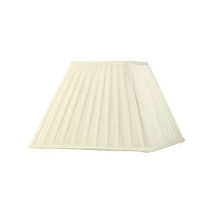 Leela Square Pleated Fabric Shade Ivory 175/350mm x 250mm