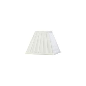 Leela Square Pleated Fabric Shade White 100/200mm x 156mm