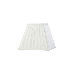 Leela Square Pleated Fabric Shade White 138/250mm x 206mm