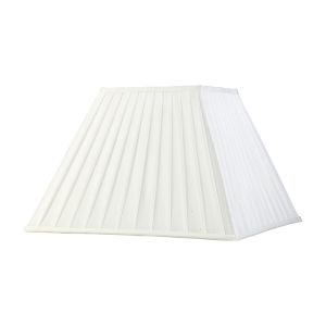 Leela Square Pleated Fabric Shade White 200/400mm x 275mm