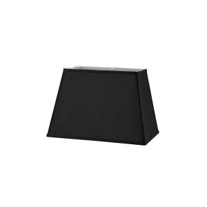 Maxine Rectangular Plain Fabric Shade, 270/360x 240mm, Black