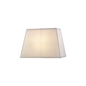 Maxine Rectangular Plain Fabric Shade, 270/360x 240mm, White