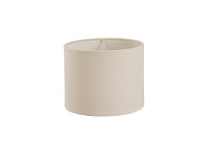 Victoria Round Fabric Shade Ivory Cream 200 x 160mm