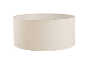 Victoria Round Fabric Shade Ivory Cream 500 x 225mm