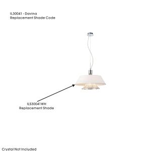 Davina Shade For IL30041 White , 500mmx135mm