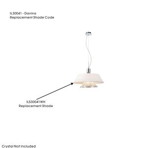 Davina Shade For IL30041 White , 500mmx135mm