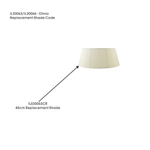 Olivia Organza Floor Lamp Shade Cmozarella For IL30063/66, 450mmx200mm