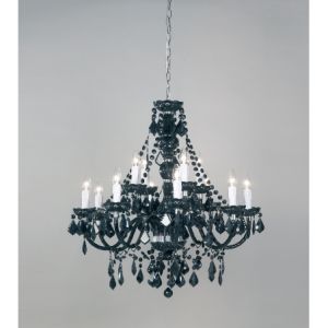 Endon 308-8+4BL Twelve Light Black Fitting