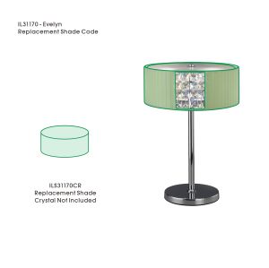Evelyn Table Lamp Shade Cmozarella For IL31170, 300mmx115mm