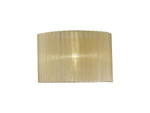 Florence Round Organza Shade Cream 360mm x 230mm, Suitable For Table Lamp