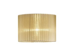 Florence Round Organza Shade Cream 380mm x 260mm, Suitable For Floor Lamp