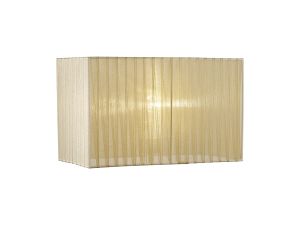 Florence Rectangle Organza Shade, 400x210x260mm Cream, For Floor Lamp