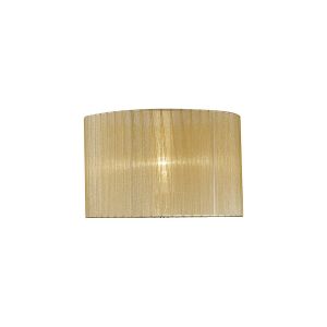 Florence Round Organza Shade Soft Bronze 360mm x 230mm, Suitable For Table Lamp